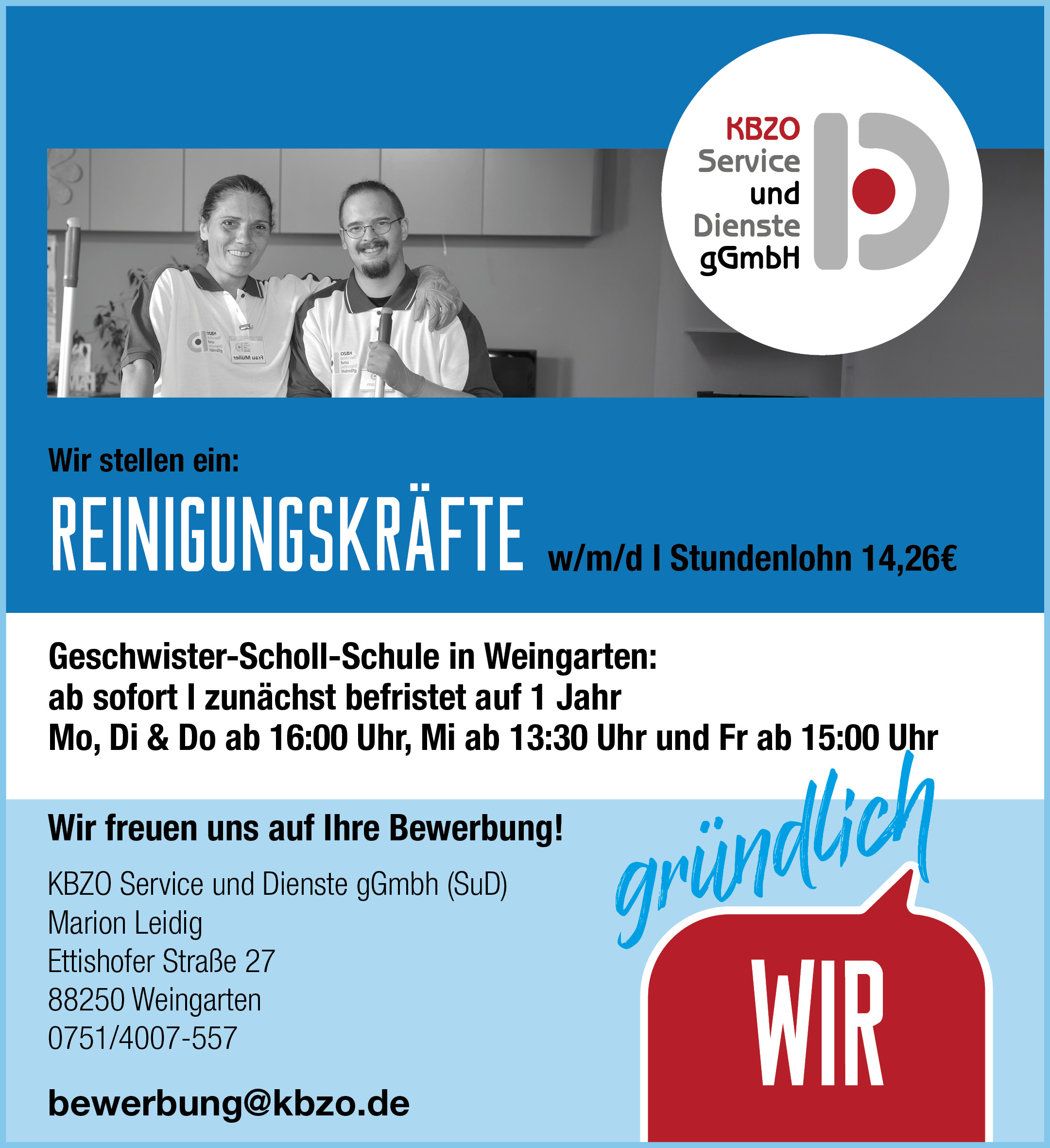 2025_15_04_ Stellenanzeige_SuD_Reinigungskräfte_WGT